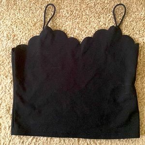 Black crop top